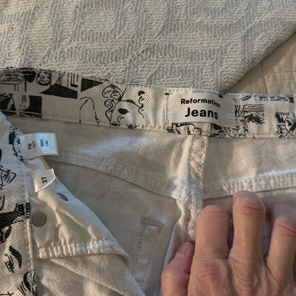 Reformation comic jeans
